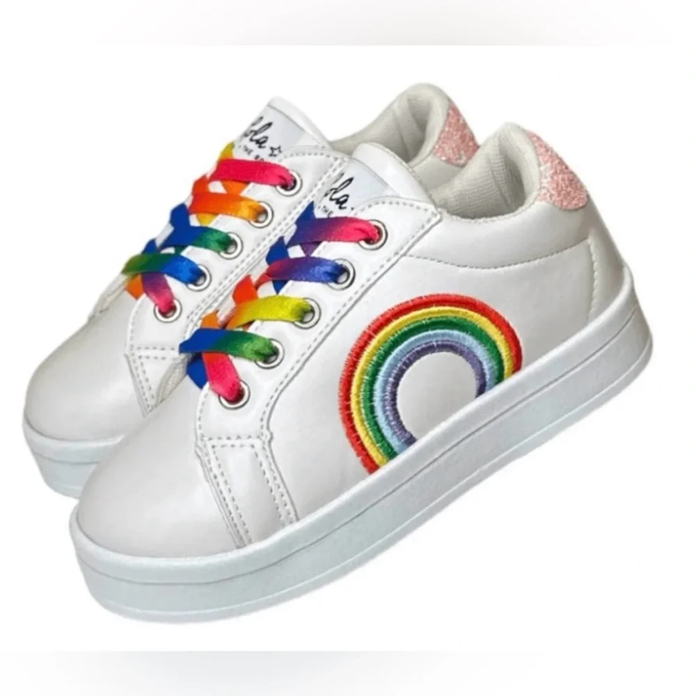 GUC Lola and the Boys Rainbow Girl’s Sneakers size 9 (25C) - Picture 1 of 7
